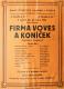 Pečky, Tyl, Firma Voves a Koníček - plakát, 1930