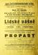 Praha, České komorní divadlo, Lidské vášně - Propast - plakát, 1924