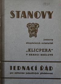 Hradec Králové, Klicpera, Spolkové stanovy, 1930