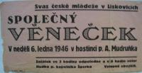 Lískovec, SČM, Věneček, 1946