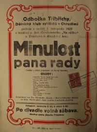 Třibřichy, Volnost, Minulost pana rady - plakát, 1925