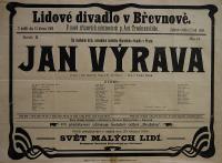  Praha-Břevnov, Lidové divadlo, Jan Výrava - plakát, 1904 