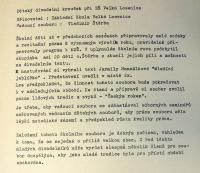 Velká Losenice, ZŠ, hodnocení činnosti 1983