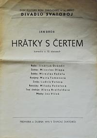 Brno, Svatoboj, Hrátky s čertem - program, 1975