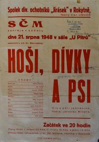 Rokytno, SČM, Hoši, dívky a psi - plakát, 1948