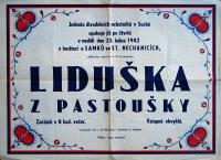 Suchá, JDO, Liduška z pastoušky - plakát, 1942