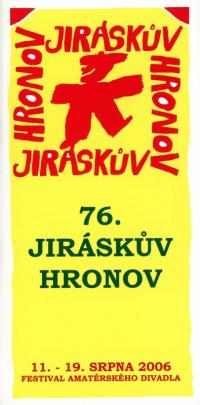 Hronov, CP 76.  Jiráskův Hronov, programová brožura, 2006