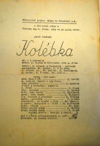 Frenštát pod Radhoštěm, Sokol, Kolébka - program, 1950