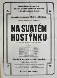 Kralice, Hasiči, Na svatém Hostýnku - plakát, 1943