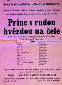 Osek, SČM, Princ s rudou hvězdou na čele - plakát, 1946