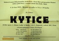 Kutná Hora, ČSM jedenáctiletky, Kytice - plakát, 1955