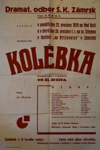 Zámrsk, SK, Kolébka - plakát, 1939